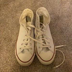 White Converse High Tops
